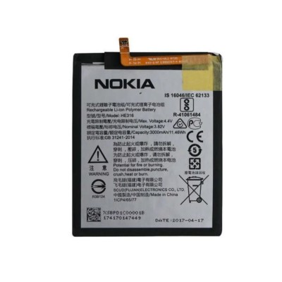 Nokia 6 HE-316 Cep Telefonu Bataryası Pili 3000 Mah