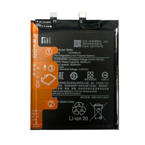 Xiaomi Mi 11 Ultra BM55 Cep Telefonu Bataryası Pili 4900mah